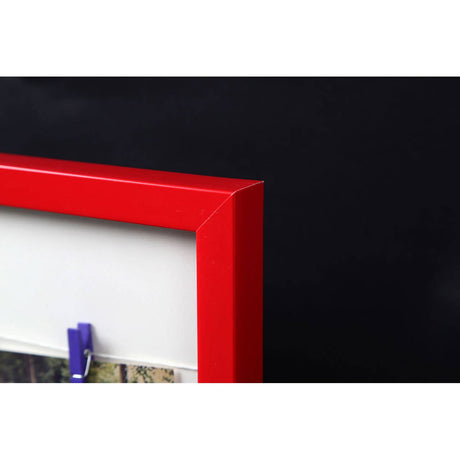 Washing Line 3 Peg Deep Red Photo Frame