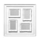 4 Photo White Plastic Multi Photo Frame