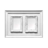 2 Photo White Plastic Multi Photo Frame