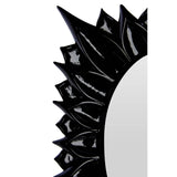 Floral Black High Gloss 4 X 6" Photo Frame