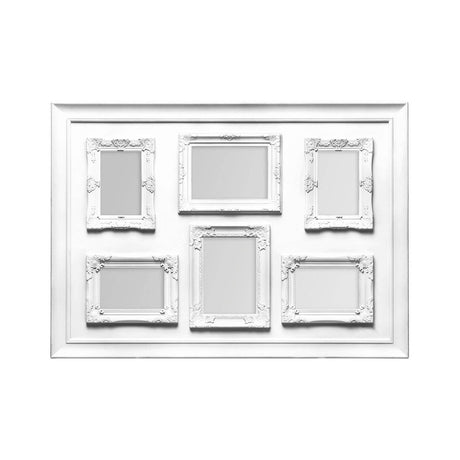 White Contemporary 6 Photo Frame