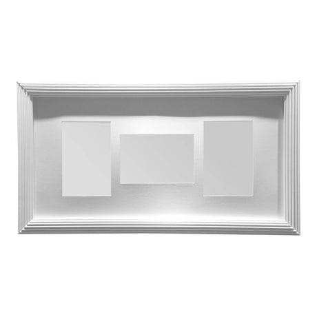 White 3 Photo Multi Photo Frame
