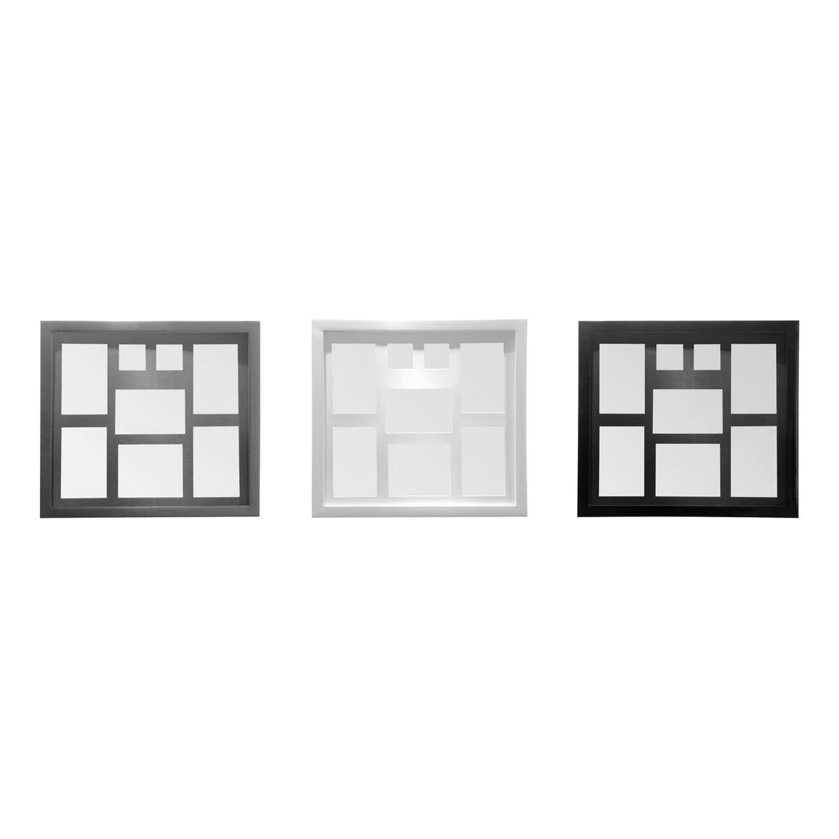 White 8 Photo Multi Photo Frame