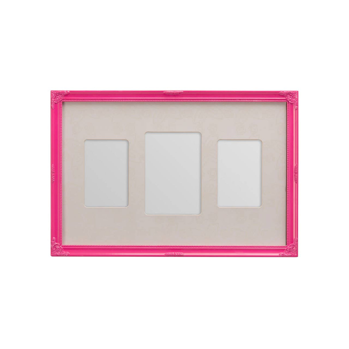 Pink 3 Photo Multi Photo Frame