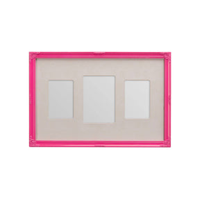 Pink 3 Photo Multi Photo Frame
