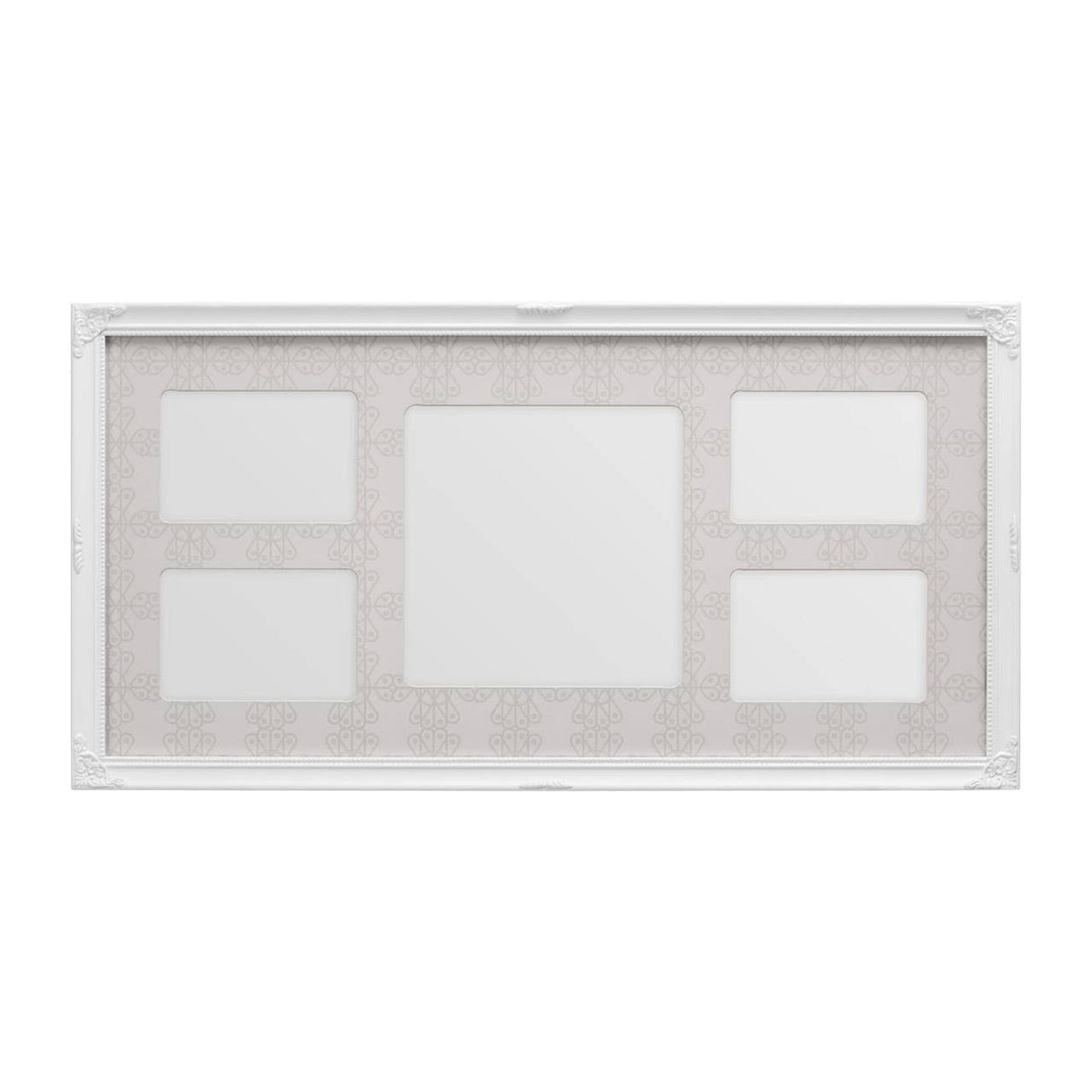 White 5 Photo Multi Photo Frame