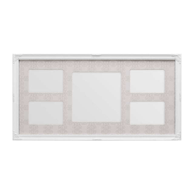 White 5 Photo Multi Photo Frame