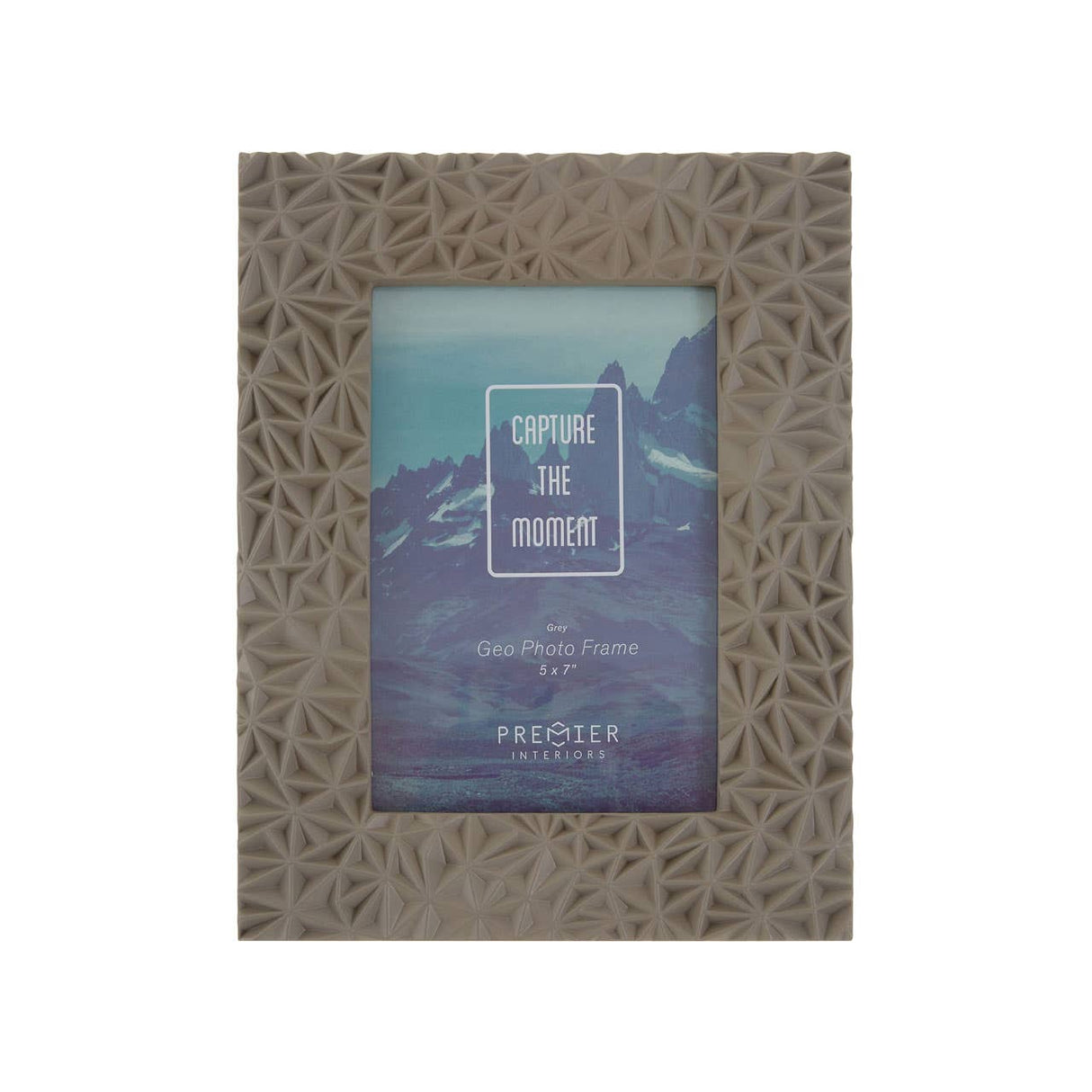 Geo Grey Photo Frame