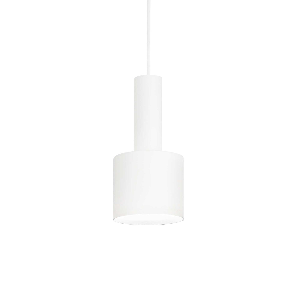 Elegant White HOLLY Single Bulb Pendant Light