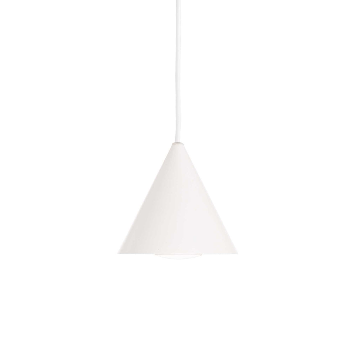 Sleek White A-LINE Pendant Light, Single Bulb Design