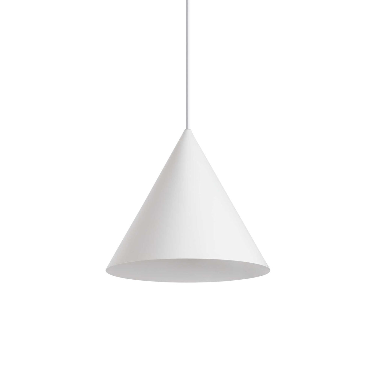 A-LINE Single Bulb D30 White Pendant Lamp