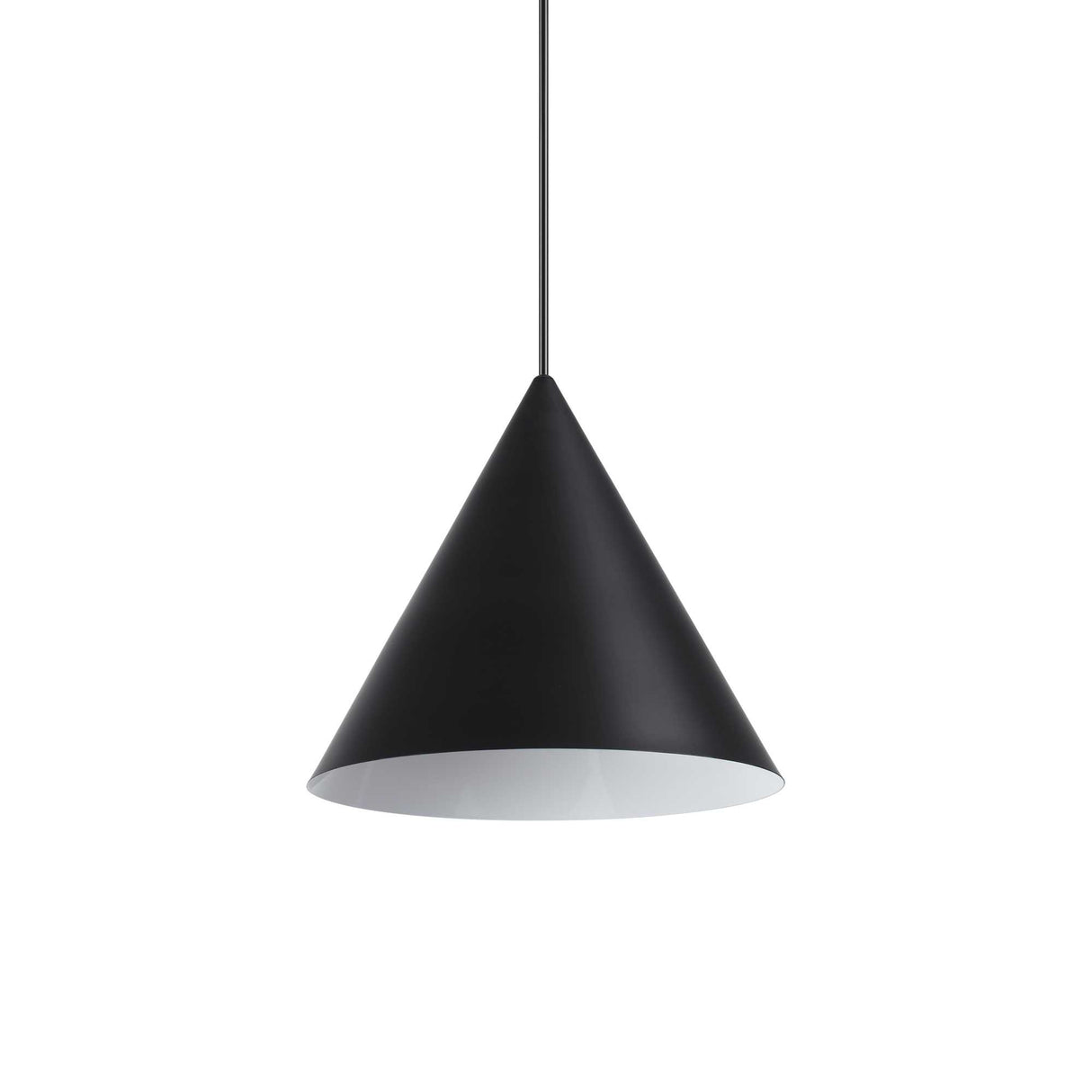 Elegant Black A-Line Pendant Light with Single Bulb - D30 Design