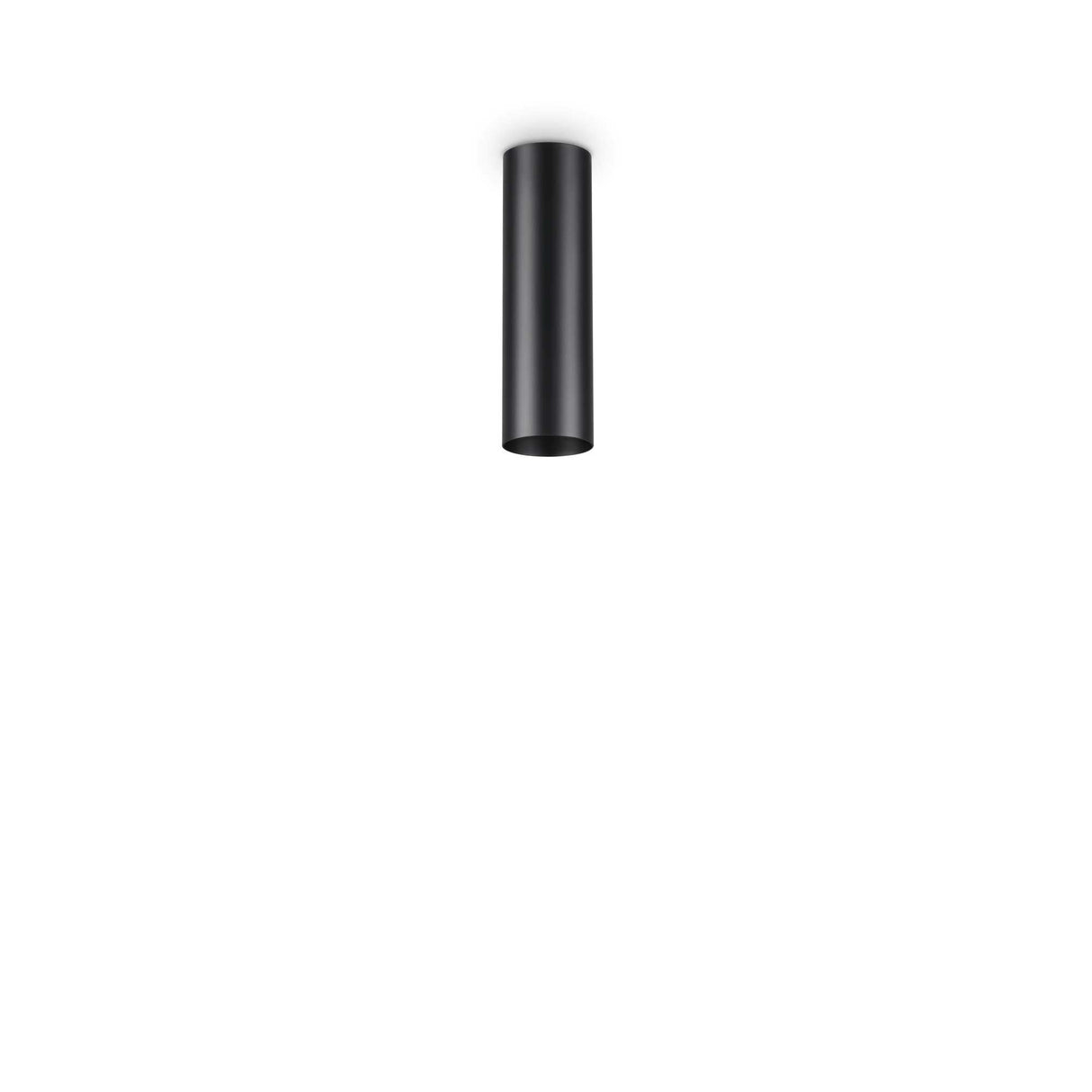 Elegant Black Flush Light with Single Bulb Design