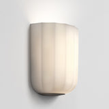 Bronze and White Glass Veo Wall Lamp