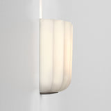 Bronze and White Glass Veo Wall Lamp