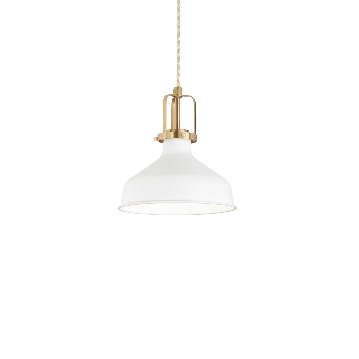 Modern White ERIS-1 Single Bulb Pendant Light