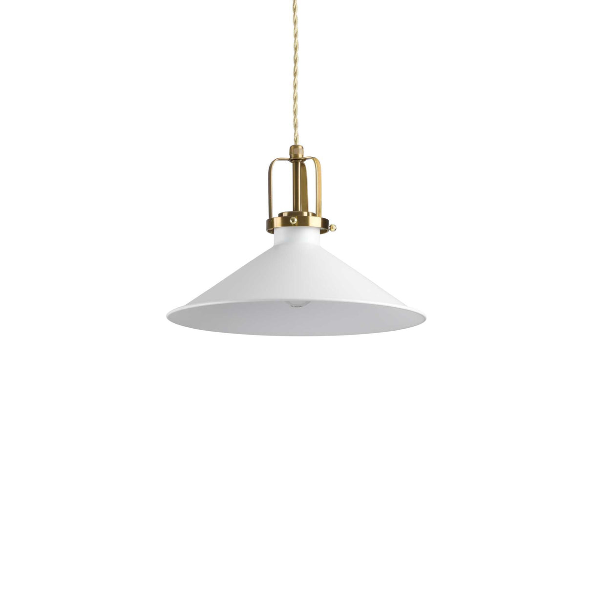 White Single-Bulb ERIS-3 Pendant Light