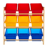 3 Tier Pine Frame Storage Unit