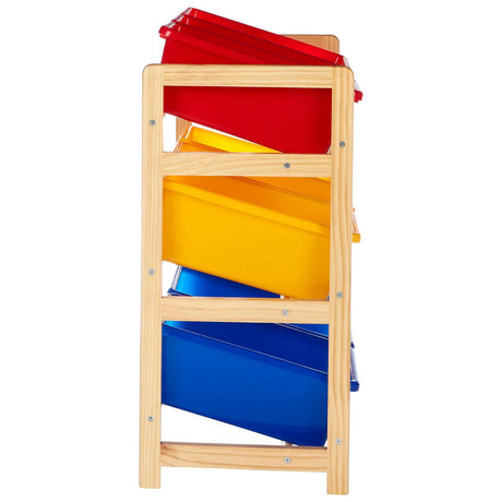 3 Tier Pine Frame Storage Unit