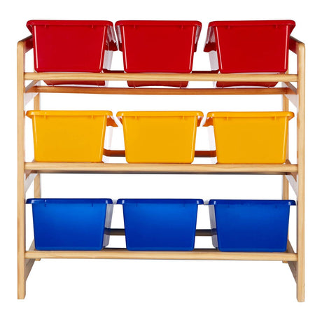 3 Tier Pine Frame Storage Unit