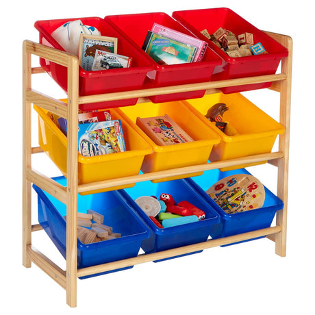 3 Tier Pine Frame Storage Unit