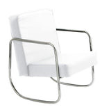 Roxy White Leather Effect Chair