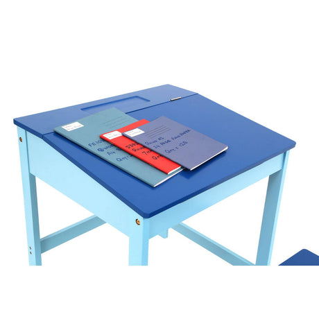Children'S Blue Desk And Stool