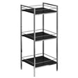 3 Tier Black High Gloss Shelf Unit