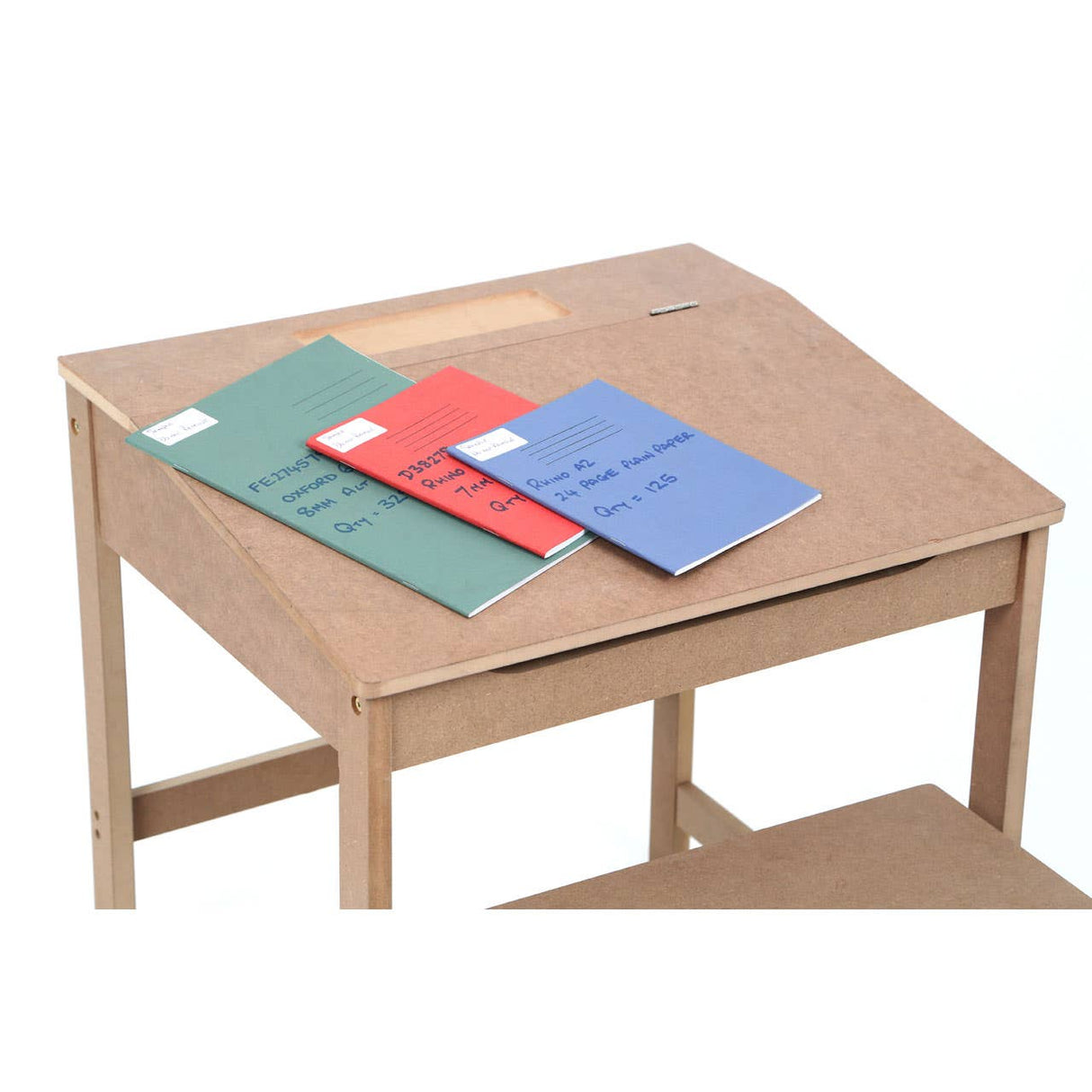 Children'S Natural Desk And Stool