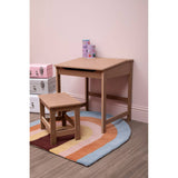 Children'S Natural Desk And Stool