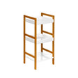 White High Gloss 3 Tier Small Shelf Unit