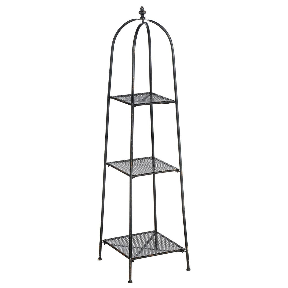 New York Loft Black 3 Tier Shelf Unit