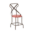 Artisan Red Metal Chair