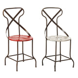 Artisan Red Metal Chair