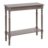 Heritage Natural Wash Wooden Console Table with Shelf