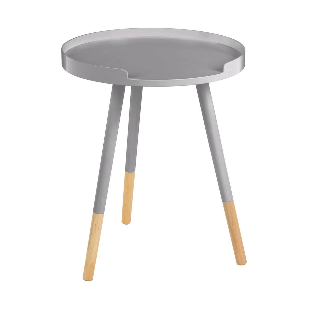 Viborg Grey Round Side Table