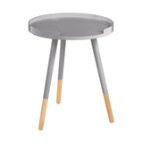 Viborg Grey Round Side Table