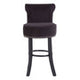 Regents Park Black Velvet Bar Chair