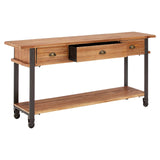New Foundry 3 Drawer Console Table