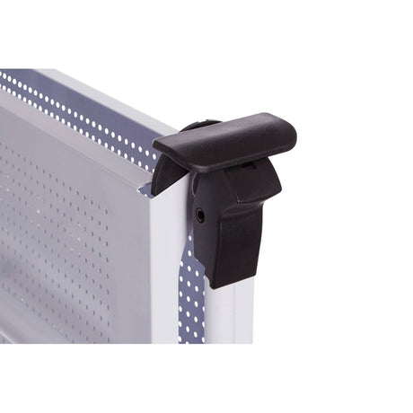 White Rectangular Folding Kitchen Trolley