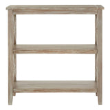 Heritage Two Tier Natural Wash Wooden Bookshelf