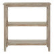 Heritage Two Tier Natural Wash Wooden Bookshelf