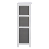Lindo 3 Grey Fabric Drawers Cabinet
