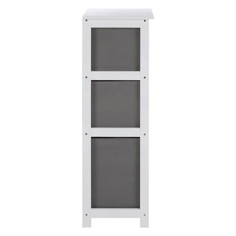 Lindo 3 Grey Fabric Drawers Cabinet