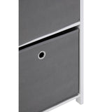 Lindo 3 Grey Fabric Drawers Cabinet