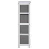 Lindo 4 Grey Fabric Drawers Cabinet