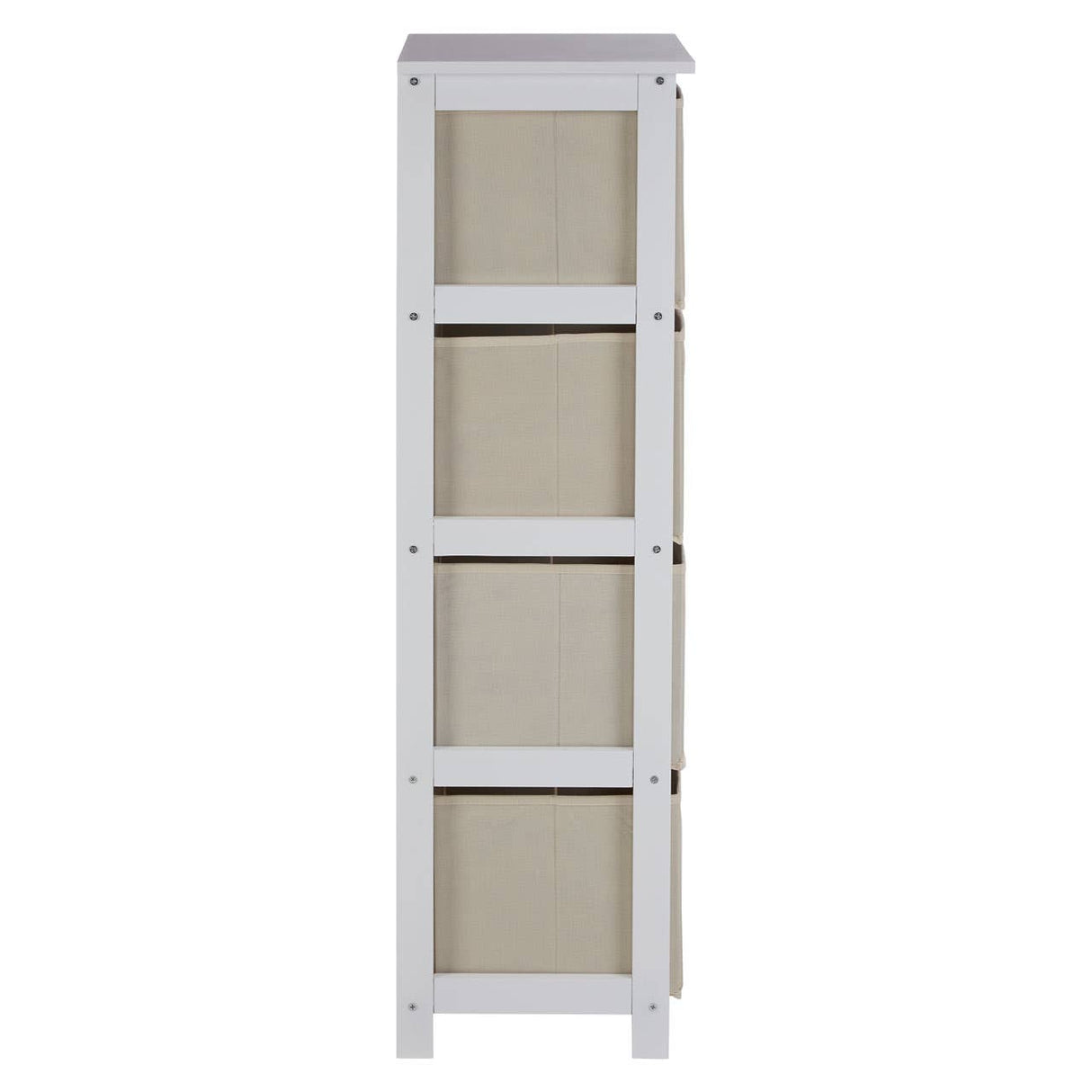 Lindo 4 Natural Fabric Drawers Cabinet