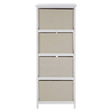 Lindo 4 Natural Fabric Drawers Cabinet