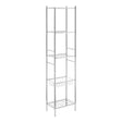 5 Tier Chrome Shelf Unit With Basket
