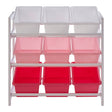 3 Tier White/Pink Kids Storage Unit